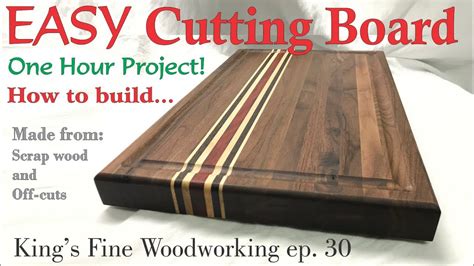 build  walnut cutting board   hour