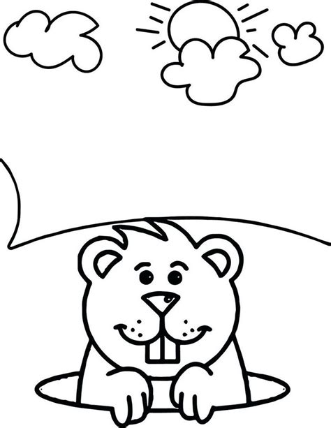 awesome groundhog coloring pages  kids