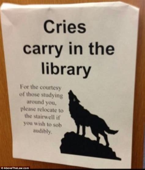 are these the funniest library signs ever daily mail online