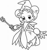 Doremi Coloring Magic Going Ojamajo Pages Smiling Coloringpages101 Cartoon Series Categories Cute Printable Coloringonly Color sketch template