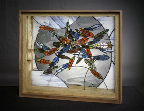 Multi Layered Stained Glass Sculpture By Edd Johannemann I Artsy Shark