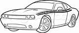 Dodge Challenger Coloring Draw Drawing Step Pages Car Hellcat Cars Srt8 Colouring Template Sheet Paintingvalley sketch template