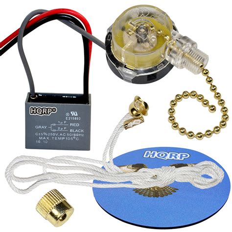 hqrp kit ceiling fan capacitor cbb ufuf  wire   speed fan switch hqrp coaster