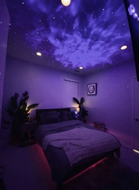 galaxy projector  lovelysophia bedroom makeover neon room