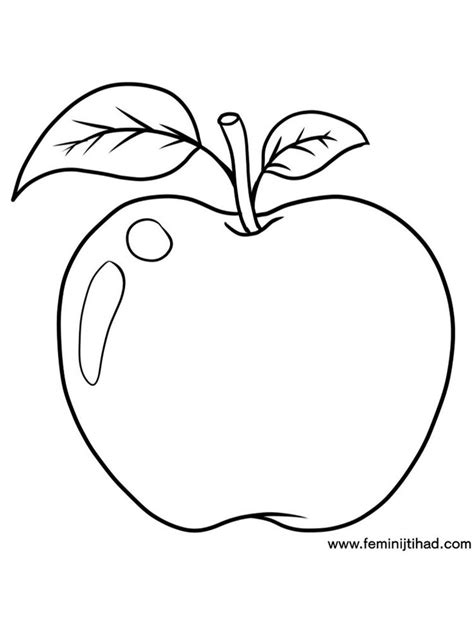 pin  apple coloring pages