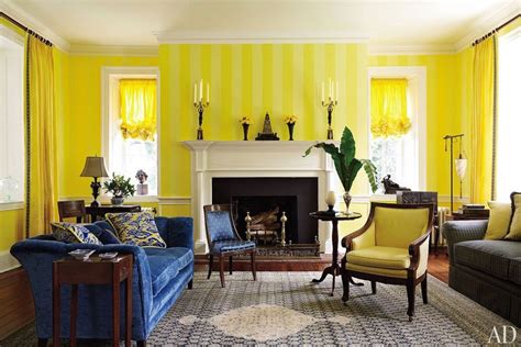 radiant yellow rooms  architectural digest