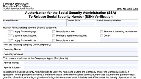 form ssa   guide   social security number verification