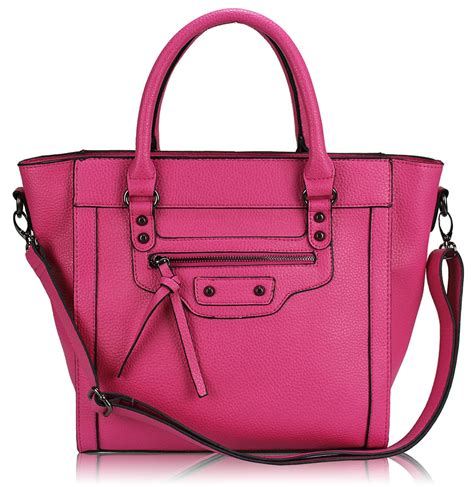 wholesale pink tote handbag  long strap