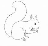 Squirrel Coloring Pages Printable Kids Animal Template Animalplace Linearts Sketch Place Tawas Deviantart sketch template