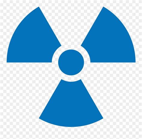 symbol radiation transparent radiation symbol blue clipart