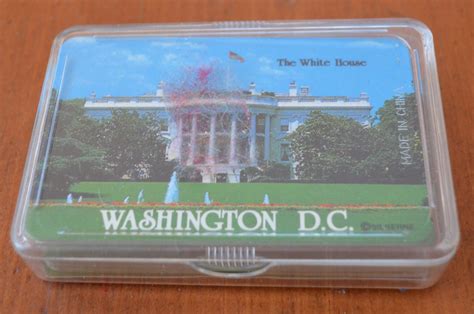 washington dc playing cards deck souvenir white house
