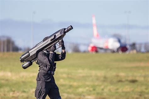 bazooka takes  drones  firing net rockets