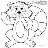 Raccoon Procione Chester Coloringbay Cool2bkids sketch template