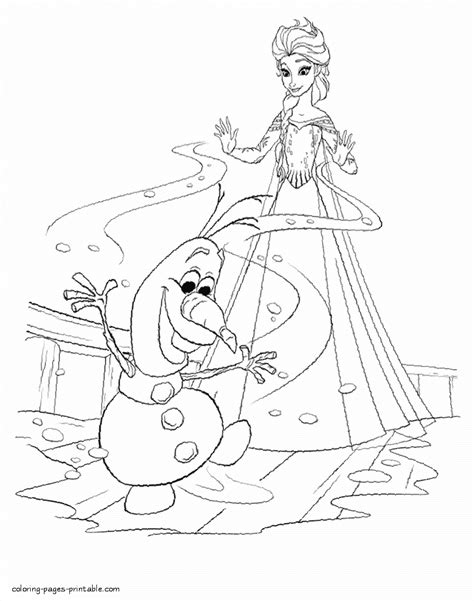 elsa  olaf coloring pages coloring pages printablecom