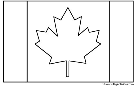 canadian flag coloring page canada day