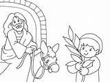 Palm Sunday Coloring Comment First sketch template