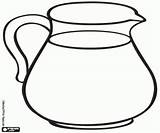 Pitcher Krug Jarra Leche Milch Malvorlagen Coloring Milchprodukte sketch template