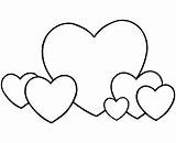 Coloring Hearts Clipart Heart Pages Clip Easy Cliparts Gif sketch template