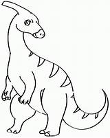 Coloring Dinosaur Parasaurolophus Pages Printable Colouring Dinosaurs Popular sketch template