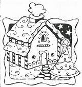 Coloring Pages House Gingerbread Christmas Printable Print Color Colouring Sheets Man Book Library Clipart Popular Coloringhome Gif Choose Board sketch template