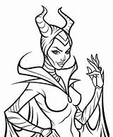 Maleficent Coloring4free Angelina Dragon Descendants sketch template