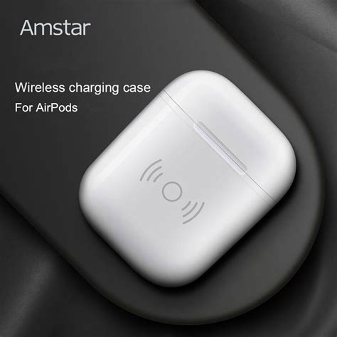 amstar qi wireless charge case  apple airpods qi standard airpods wireless charging receiver