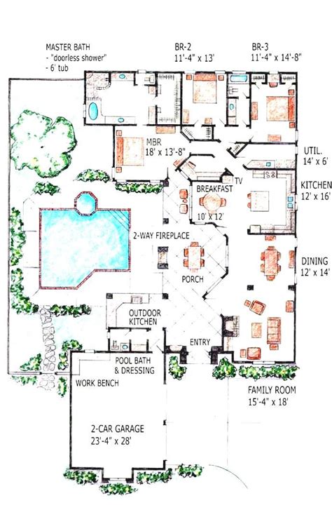 shaped house plans  swimming pool  shaped home plans home  aplliances expansive