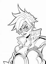 Tracer Overwatch Kleurplaten Coloring Pages Fun Kids Print Zo sketch template