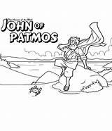 Coloring Bible John Patmos Revelation Pages Heroes Color Print Getdrawings Netart Getcolorings sketch template