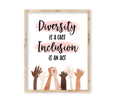 equality classroom printable poster diversity   fact etsy canada