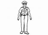 Police Officer Coloring Clipart Policeman Outline Pages Awesome Drawing Line Netart Clip Library Color Projects sketch template