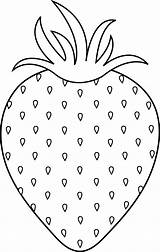 Strawberry Strawberries Clipart Coloring Pages Drawing Clip Outline Printable Color Patterns Line Embroidery Fruit Transparent Colorable Lineart Template Cliparts Sweetclipart sketch template