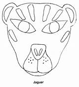 Jaguar Face Template Coloring Mask Species Templates Pages Edens Manu Living Happening sketch template