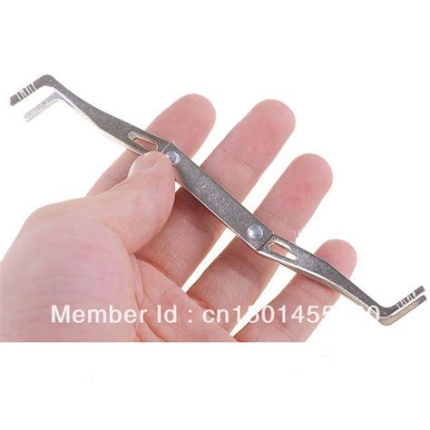 stainless double sided  tension wrench car door lock hook pick auto