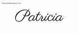 Patricia Name Tattoo Designs Classic Printable Graphic Freenamedesigns sketch template