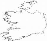 Ireland Map Blank Outline Maps Aneki sketch template