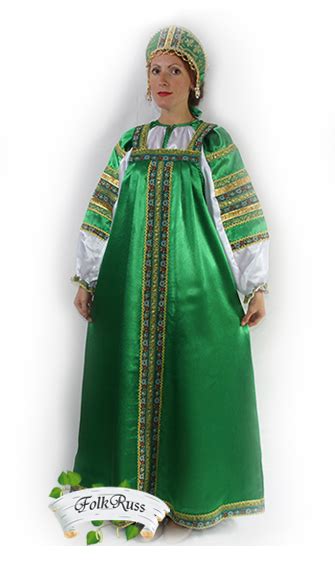 traditional russian silk dress vasilisa for girl folk russian
