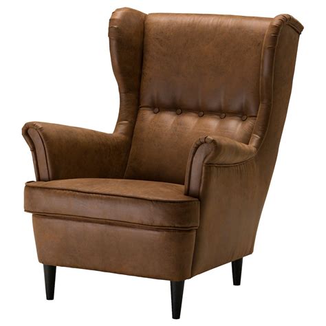 strandmon wing chair jaerstad brown ikea wing chair ikea