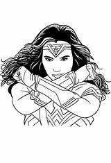 Maravilla Mujer Maravilha Gadot Superhero Stampare Helden Animados Cartonionline sketch template