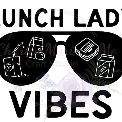 lunch lady vibes svg lunch lady shirt design school lunch etsy