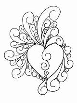 Quilling Patterns Heart Coloring Designs Intricate Printable Pages Quilting Zentangle Templates Paper Embroidery Hearts Deviantart Adult Zentangles Quilt Longarm Lt sketch template