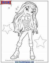 Coloring Bratz Pages Cloe Sasha Drawings Colouring Library Clipart sketch template