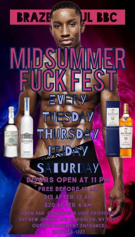 tonight saturday august 6th nyc gay sex party midsummer fuckfest