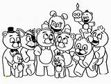 Fnaf Coloring Freddy Nights Characters Naf Colorare Disegni Activityshelter Divyajanani 101coloring sketch template