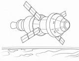 Orion Espacial Nave Spacecraft Colorironline sketch template