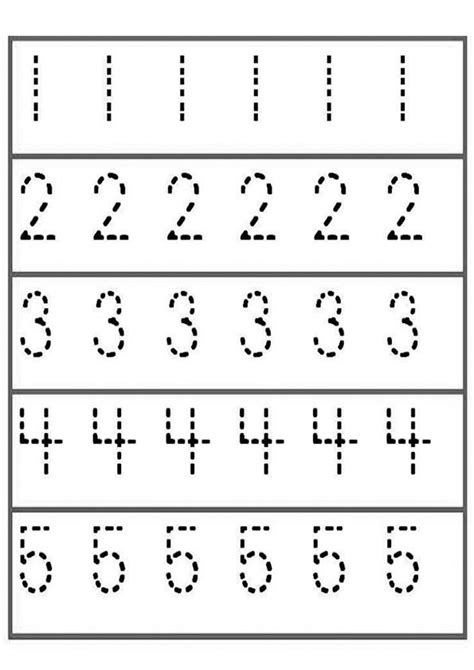 number tracing playgroup preschool number worksheets numbers