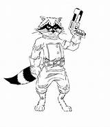 Racoon Raccoon Guardians Coloriages Dessinée sketch template