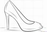 High Drawing Heels Heel Coloring Draw Shoe Easy Shoes Pages Supercoloring Sketch Step Tutorials Template Schuhe Da Dress Sketches Kids sketch template