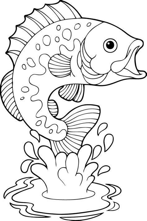 freshwater fishes  coloring page hicoloringcom