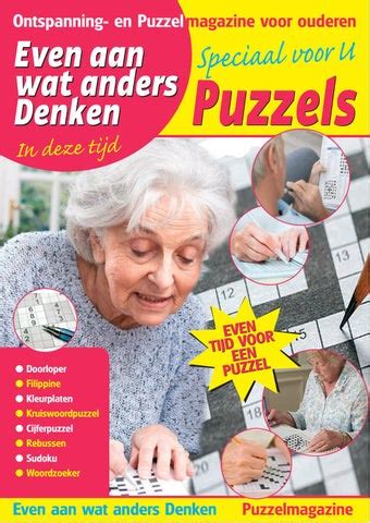 onstpanning en puzzelmagazine voor ouderen   publicaties issuu